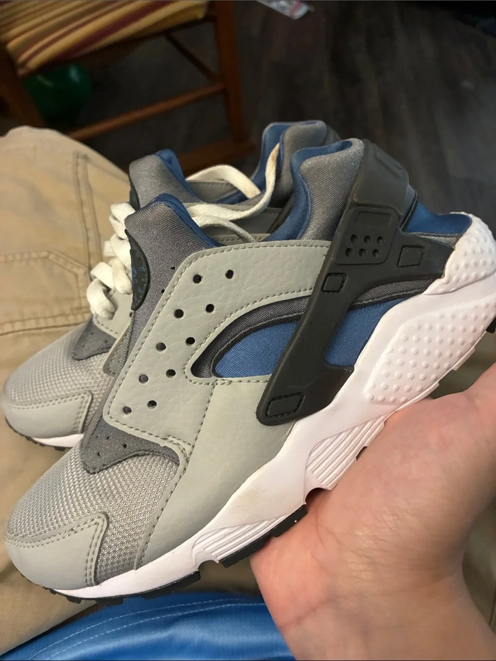 Nike Men's Gray and Dark Gray Sneakers - Casual Athletic Shoes
